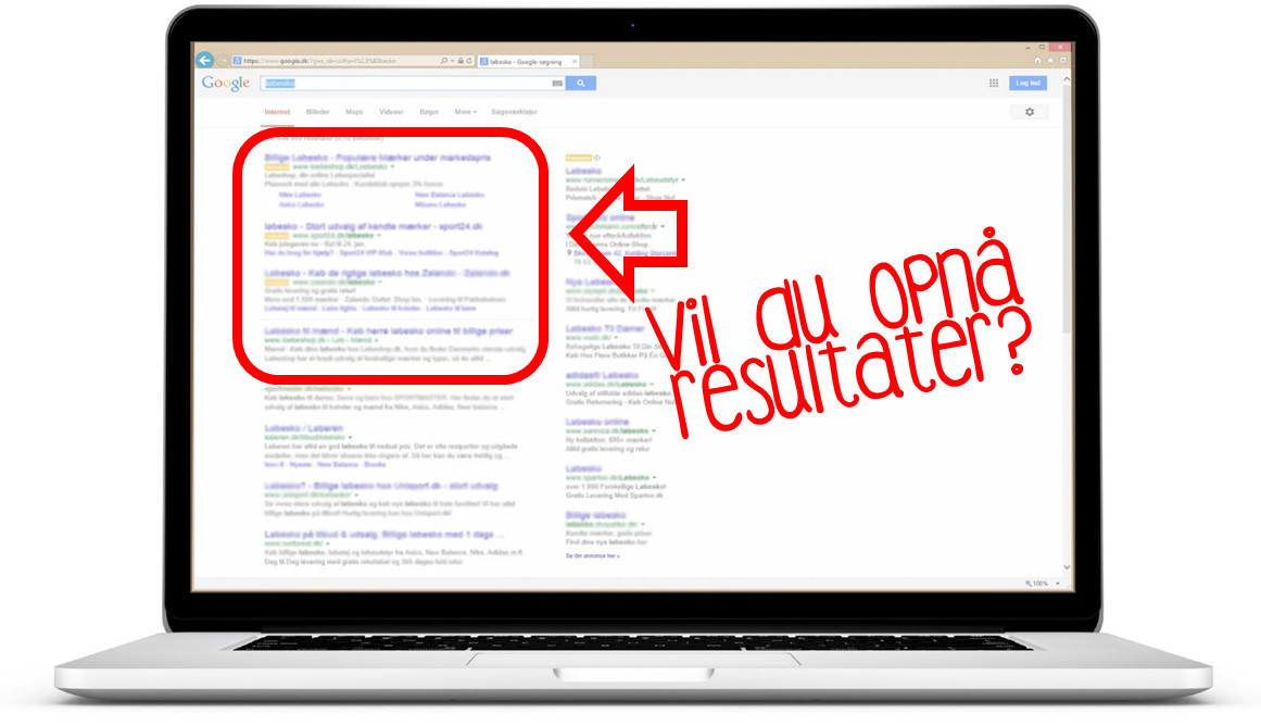 Resultater med SEO