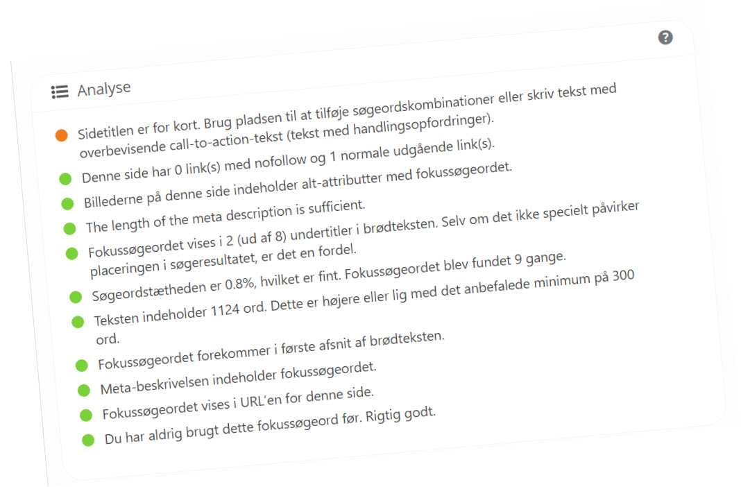 onsite seo analyse